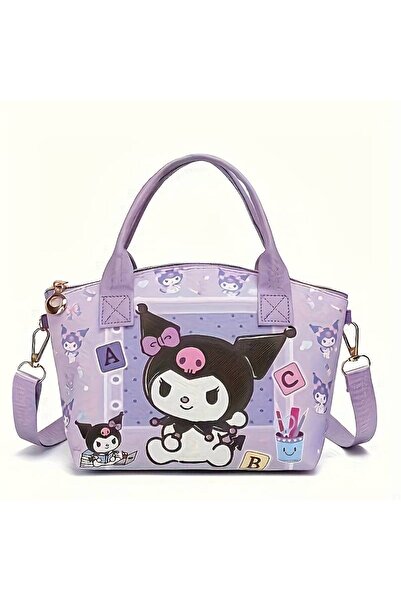 ada çanta kırtasiye Kuromi figürlü küçük boy çocuk omuz çantası (22cm*12cm)