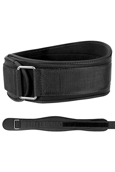 Choice حزام رفع الأثقال أسود مقاس L - قطعة واحدة، حزام ذاتي القفل للياقة البدنية الوظيفية الجادة، للرياضيين - دعم رفع الأثقال