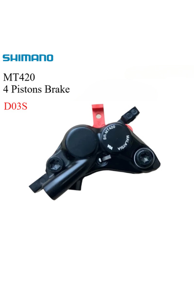 Choice فرامل D03S 1 قطعة فرامل قرص هيدروليكية Shimano DEORE MT420 BR-MT420 مع 4 مكابس، مناسبة