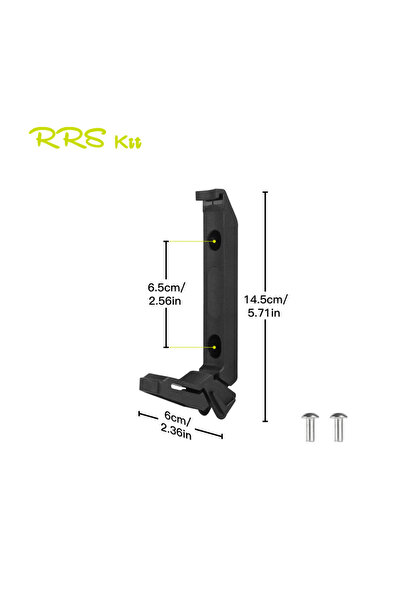 Choice حامل أكواب RRSKIT Urltra-Light قصير أسود اللون لركوب الدراجات في الهوا...