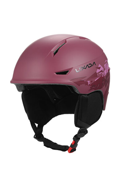 Choice red Lixada Snowboard Helmet with Detachable Earmuff Men Women Safety S...