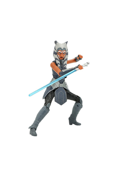 BANDAI مع صندوق 01 لعبة نموذج مجسم متحرك لشخصية أهسوكا تانو من حرب النجوم بمف...