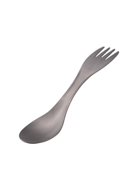 Choice 1 قطعة 2 في 1 من التيتانيوم، شوكة وملعقة، أدوات طهي خفيفة الوزن محمولة...