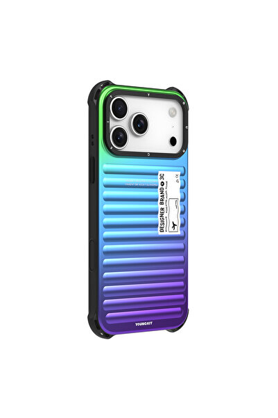 Youngkit iPhone 17 Pro Max Uyumlu Kılıf The Secret Color Serisi Kapak Mavi