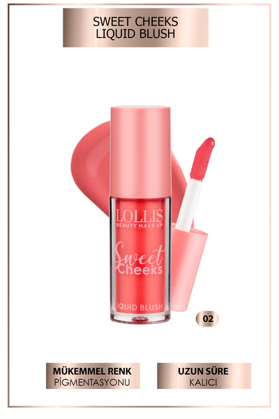 Lollis Sweet Cheeks Liquid Blush / Sweet Cheeks Likit Allık /