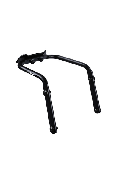 Choice حقيبة ذيل دراجة سوداء بإطار ثابت وحقيبة ذيل كبيرة مثبتة وإطار زجاجة مي...