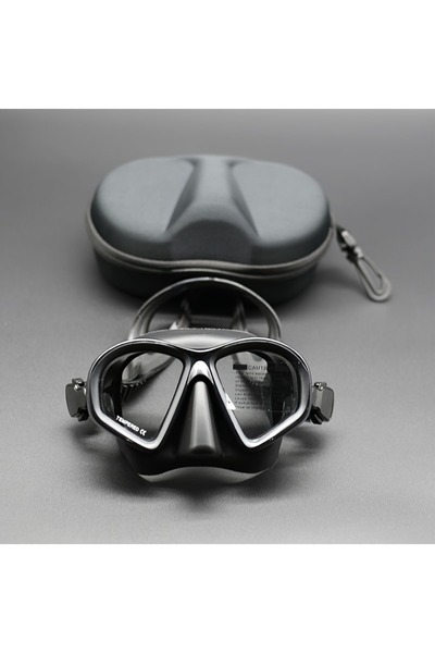 Choice Black 2pcs Professional Wet Low Volume Freediving Mask, Tempered Glass...