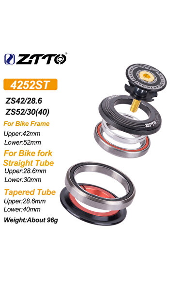 Choice سماعة رأس دراجة جبلية ZTTO 4252ST CNC بمقاس 1 1/8 بوصة - 1 1/2 بوصة، م...