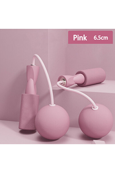 Choice Pink-6.5CM 1pc Heavy Cordless Skipping Rope, Fitness Jump Rope With Bi...
