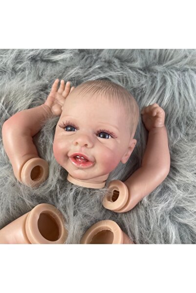 Choice طقم دمية مطلية مقاس 17 بوصة طقم دمية ريبورن مطلية بالكامل، جلد ثلاثي ا...