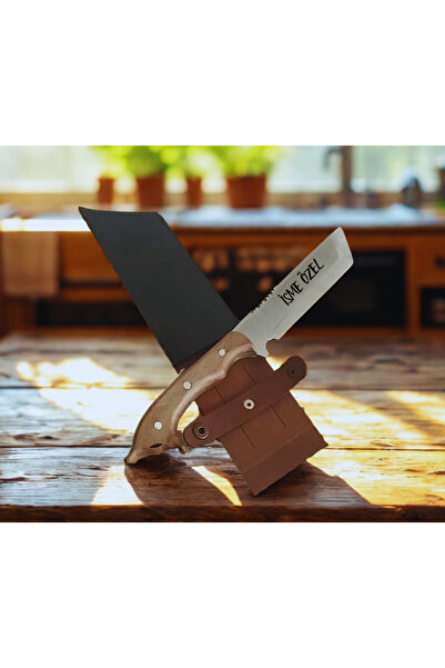 MILLERSON'S Outdoor Kurt Başlı Tanto Kamp ve Avcı Bıçağı 29 cm Ayrıca deri kılıf - Bıçağa İsim Yazılabilir