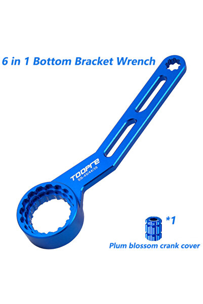 Choice blue TOOPRE MTB Road Bicycle 6 in 1 Bottom Bracket Wrench BB Aluminum ...