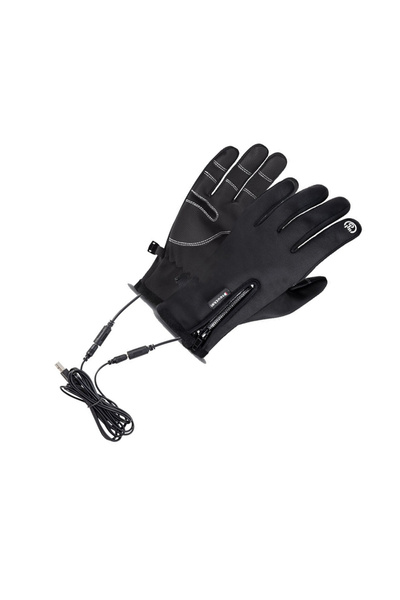 Choice قفازات مدفأة مضادة للانزلاق باللون الأسود ذات قبضة آمنة لركوب الدراجات...