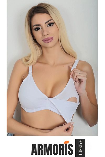 Armoris New Production Useful Gathering Effect Comfortable Full Mold Seamless Cotton Underwire Breastfeeding Bra