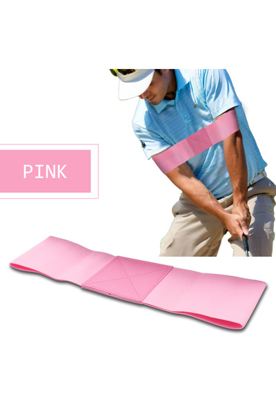 Choice Pink 1PC Professional Elastic Golf Swing Trainer Arm Band, Golf Swing Gesture Corrector For Men Wome