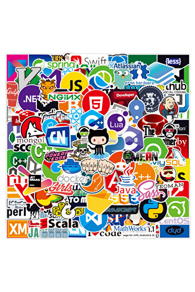 choice2 100 قطعة (10/30/50/100 قطعة) ملصقات برمجة جافا مرحة لمحبي التكنولوجيا...