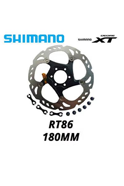 Choice قرص فرامل RT86 مقاس 180 مم من Shimano Deore XT RT86 مزود بـ 6 مسامير و...