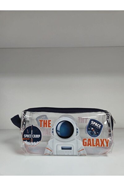 TATLI GÜNLER Şeffaf Uzay Galaksi Desenli Kalemlik – Fermuarlı, Dayanıklı Kırt...