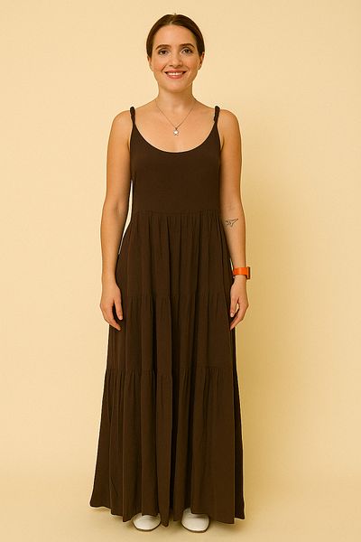 OYERGA MODA Women's Beaded Strap Dress