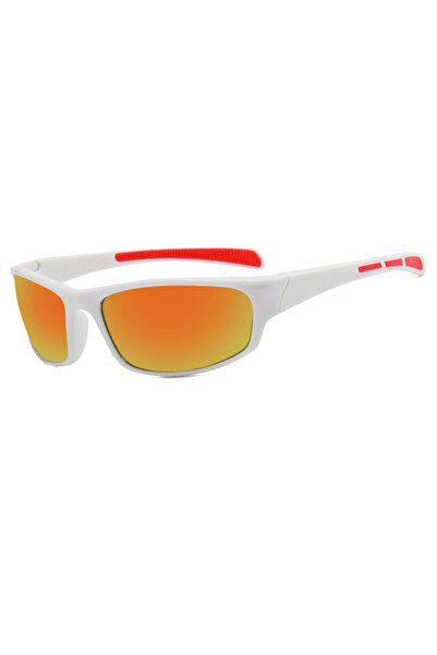 Choice white-red New Outdoor Sports Sunglasses Men's And Women's Fashion Colorful Sunglasses Small Frame Cy