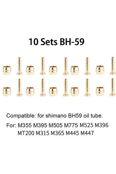 Choice 10 مجموعات BH-59 MEROCA 4/10/20 مجموعة إبرة زيت دراجة جبلية رأس زيتون ...