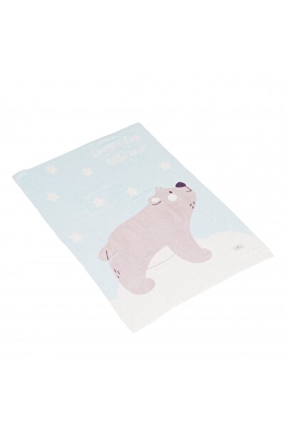 Cangaroo Paturica pentru bebelusi Dreamy Bear, 75x100 cm, 0+ luni, Albastru