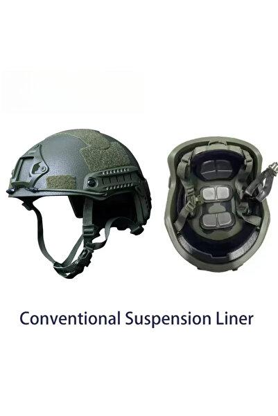 Choice خوذة تكتيكية باليستية من الأراميد كيفلر CT-Green FAST باللون الأخضر ال...