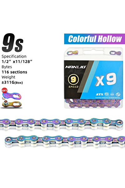 Choice سلسلة دراجة X9 Rainbow Hollow Nanlio X8 X9 X10 X11 X12 سلاسل دراجات ال...