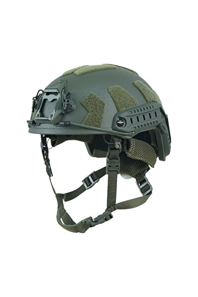Choice1 Green BOOIU Tactical Helmet FRP Velcro Ballistic Helmet High Cut Wend...