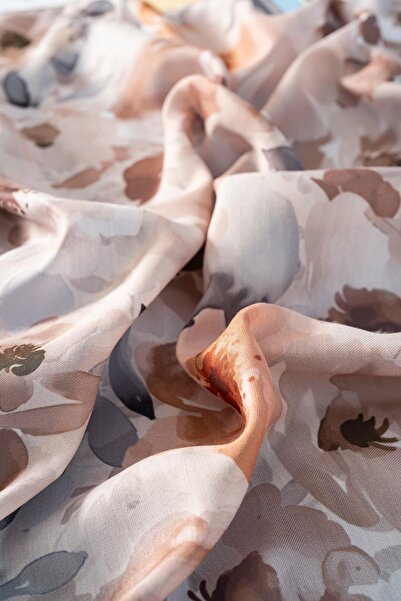 JAWEL Kadın Desenli Peonia Soft Eşarp