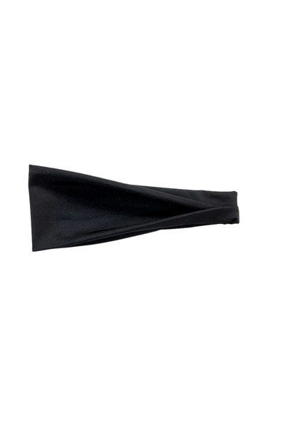 Choice Black 1Pcs Men's and Women's Fitness Yoga Sweatband, Soft and Elastic Hairband, Stretching Outdoor S