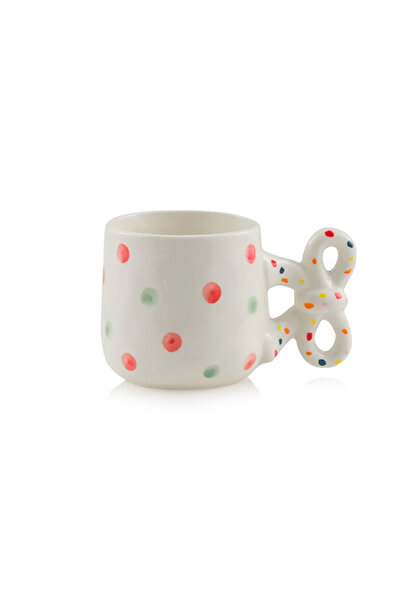 LC Waikiki Lcw Home Mixed Bow Patterned Ceramic Mug 400 ml