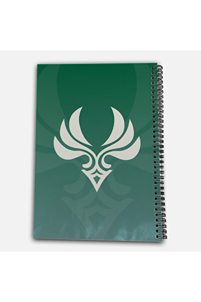 Define Moyas دفتر مدرسي من Genshin Impact Lynette بدون خطوط مقاس A4، 72 ورقة، موديل 1