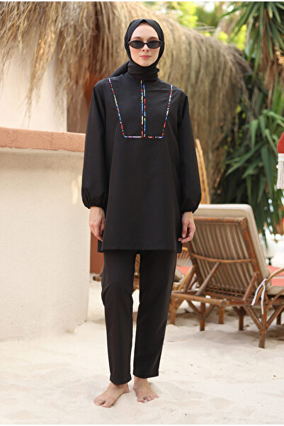 HEQA Στρίφωμα κολύμβησης Μαύρο