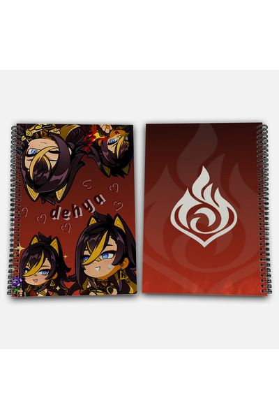 Define Moyas دفتر مدرسي مخطط مقاس A4 من جينشين إمباكت ديها، 72 ورقة، موديل 1