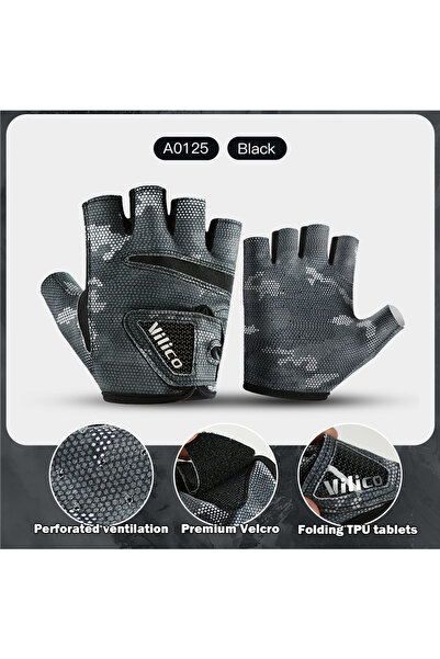 Choice قفازات صيد سوداء M A0124 للرجال للصيد في الصيف على الطريق مع حماية من الشمس ومضادة للانزلاق من الحرير الجليدي