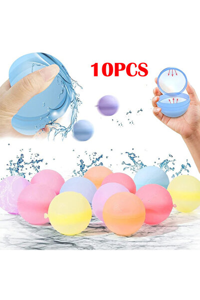 Choice 10 قطع من البالونات المائية القابلة لإعادة الاستخدام بألوان عشوائية من...