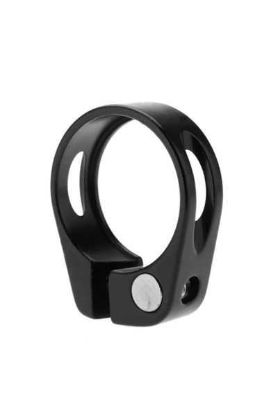 Choice مشبك عمود مقعد دراجة قابل للتعديل باللون الأسود مقاس 31.8 مم مع طوق من...