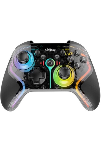Nyko Controler wireless PlayPad Glow, RGB personalizabil, 2 butoane programabile, multicolor, pentru Nin