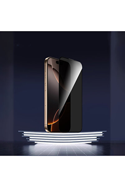 WIWU iPhone 17 Pro Max Uyumlu GT-028 iPrivacy Temperli Cam Ekran Koruyucu Siyah