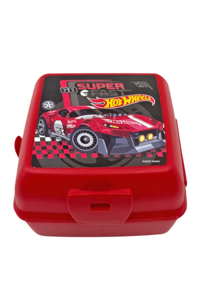 Bliss Hw Red Lunch Box 4 Compartment Children's Lunch Box Food Storage Container with Spoon and Fork