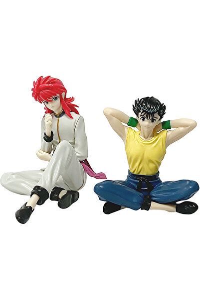 Choice 2pcs-opp 8cm YuYu Hakusho Figure Palm Size Yusuke Urameshi Anime Shuichi Minamino/Youko Kurama Actio