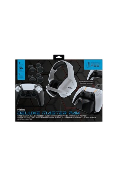 Nyko Комплект аксесоари PlayStation 5, Nyko, Двойна зарядна докинг станция, С...