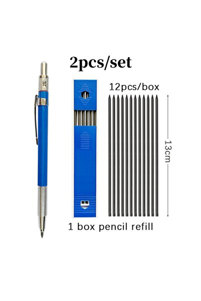 Choice مجموعة أقلام رصاص ميكانيكية زرقاء اللون، 2.0 مم، 2B، عبوات إعادة تعبئة...