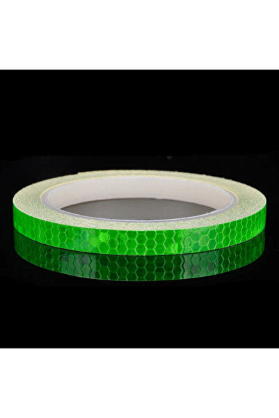 Choice ملصقات دراجات خضراء 1 سم × 8 م، شريط عاكس، شرائط تحذيرية للسلامة الفلو...