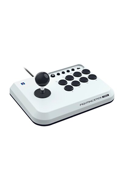 Hori Controller with Cable, Fighting Stick Mini, PlayStation 5, PlayStation 4, Arcade, White