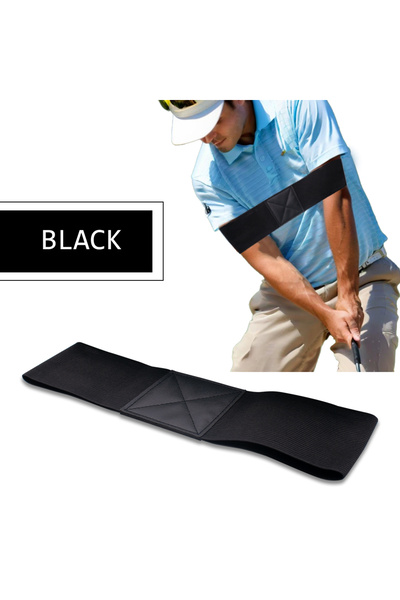 Choice black 1PC Professional Elastic Golf Swing Trainer Arm Band, Golf Swing Gesture Corrector For Men Wom