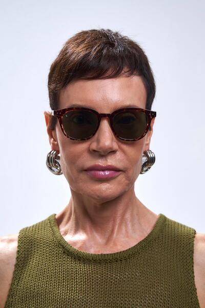 Bilge Karga Nova Leopard Green Sunglasses