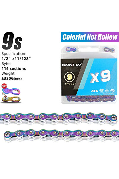 Choice X9 Rainbow Nanlio Bike Chain X8 X9 X10 X11 X12 MTB Road Bicycle Chains...