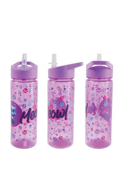 S COOL Meow water bottle 600 ml with straw